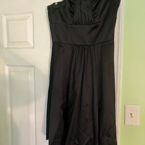 White House Black Market Strapless Black Dress